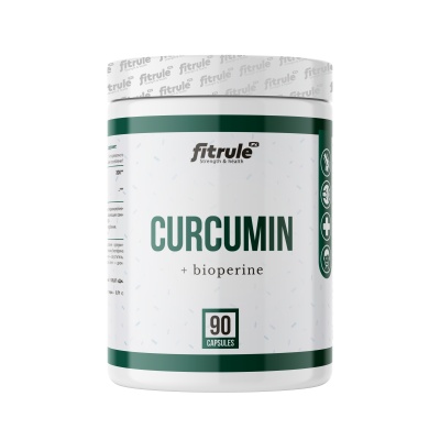 Антиоксидант FitRule Curcumin+Bioperina 90 капсул