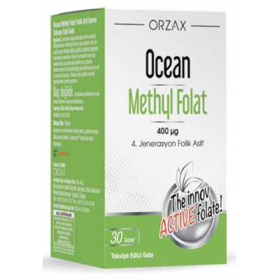 Витамины Orzax Ocean METHLY FOLAT 30 таблеток
