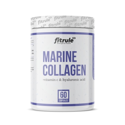 Коллаген Fitrule Marine collagen + Vitamin C + Hyaluronic acid 60 капсул