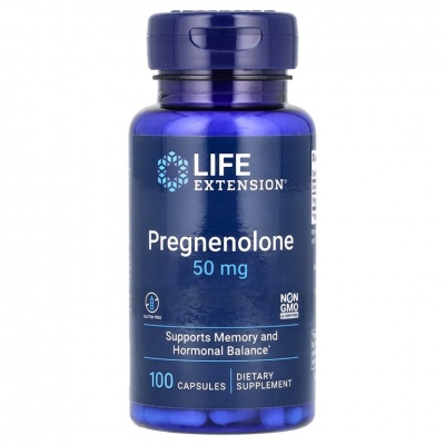 Витамины Life Extension Pregnenolone 50 мг 100 капсул